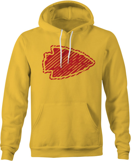 Chiefs Distressed Arrowhead Hoodie image 0