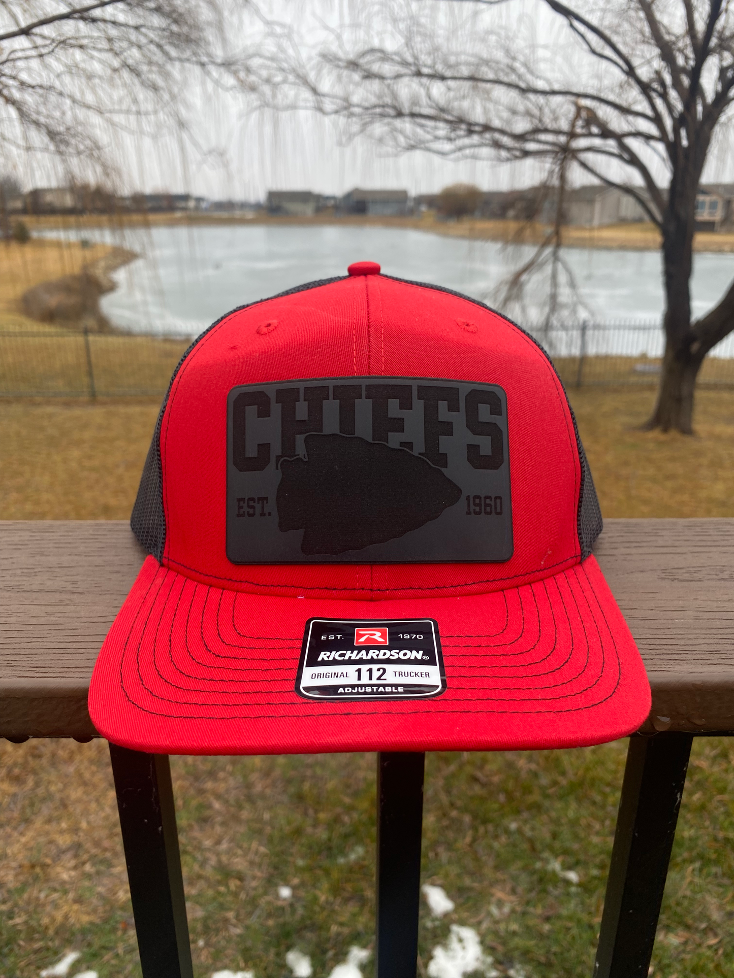 Chiefs Leather Patch Hat image 2