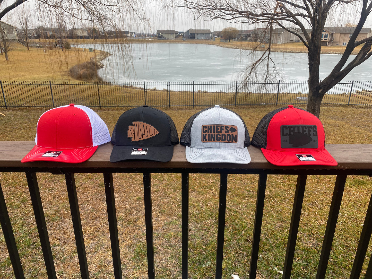 Chiefs Kingdom Leather Patch Hat