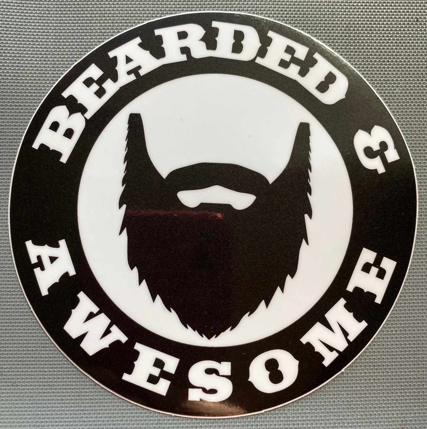 Bearded & Awesome Sticker image 0
